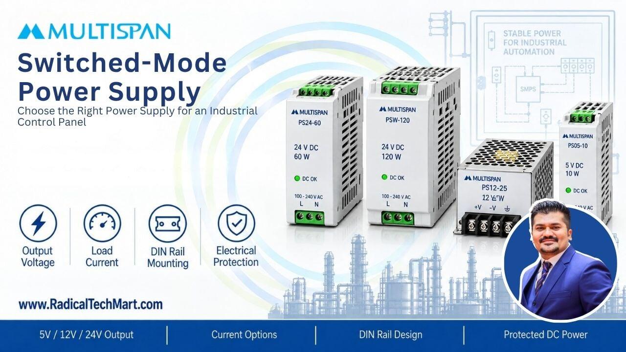 How to Choose Multispan SMPS for an Industrial Control Panel